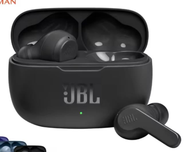 Jbl wave 200tws especificações verdadeiro fone de ouvido sem fio jbl w200 tws bluetooth 5.0 fones esportes com microfone versão hk