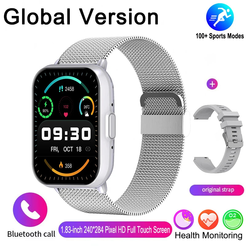 Edição global para Xiaomi Watch 5 Lite Masculino/Feminino Tela HD 100+ Modo esportivo Frequência cardíaca HD Chamada Bluetooth Relógio inteligente à prova d'água