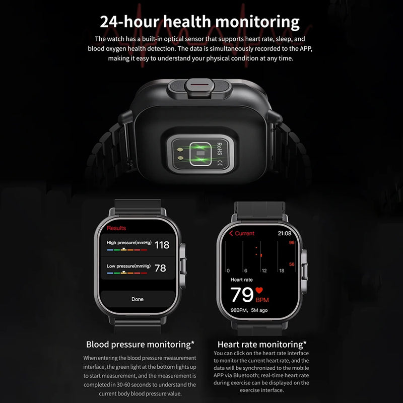 TWS 2 em 1 Smart Sports Watch sem fio Bluetooth Headset Calling Health Monitor Fitness Record Relógios com fone de ouvido