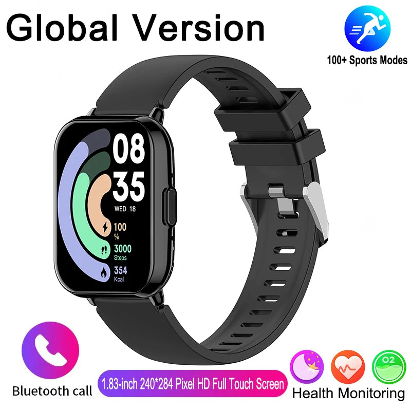 Edição global para Xiaomi Watch 5 Lite Masculino/Feminino Tela HD 100+ Modo esportivo Frequência cardíaca HD Chamada Bluetooth Relógio inteligente à prova d'água