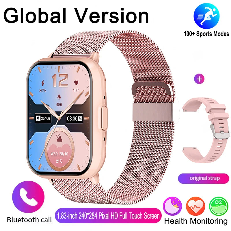 Edição global para Xiaomi Watch 5 Lite Masculino/Feminino Tela HD 100+ Modo esportivo Frequência cardíaca HD Chamada Bluetooth Relógio inteligente à prova d'água