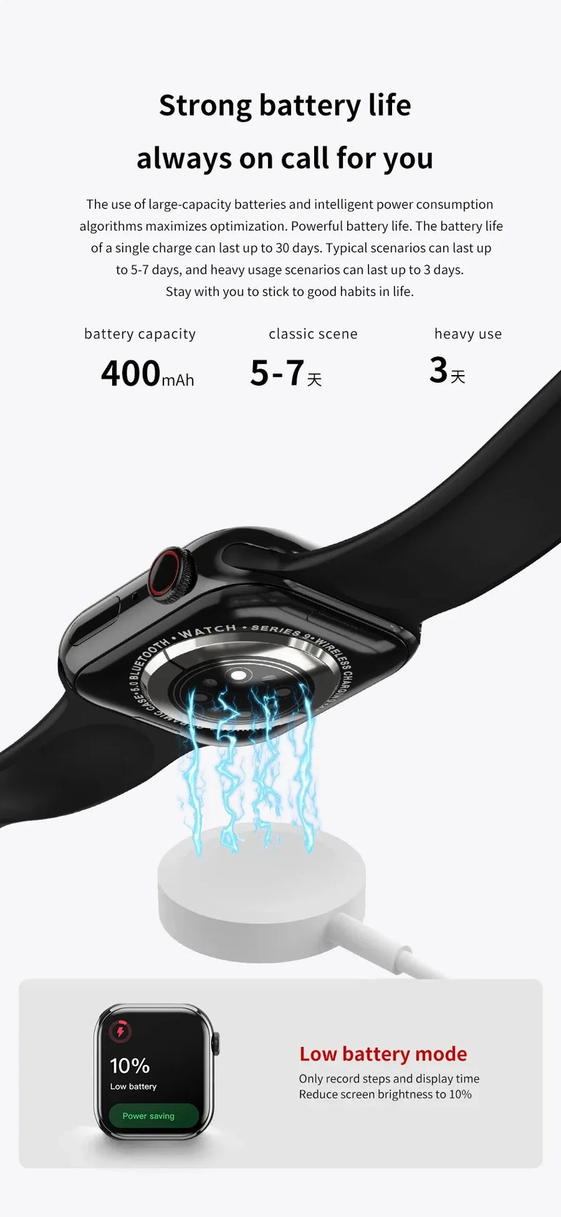 Relógio inteligente Smartwatch Watch series 9 (2024) Unisexx -  Android/ios